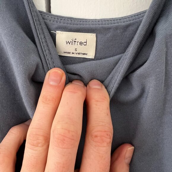 Aritzia Wilfred Saturn Midi Dress in Blue - Picture 3 of 4